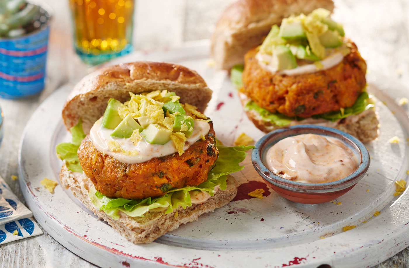 Mexican sweet potato burgers recipe