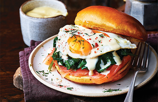 Mother’s Day brioche breakfast stack
