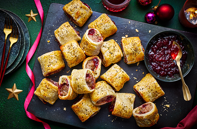Stuffing sausage rolls