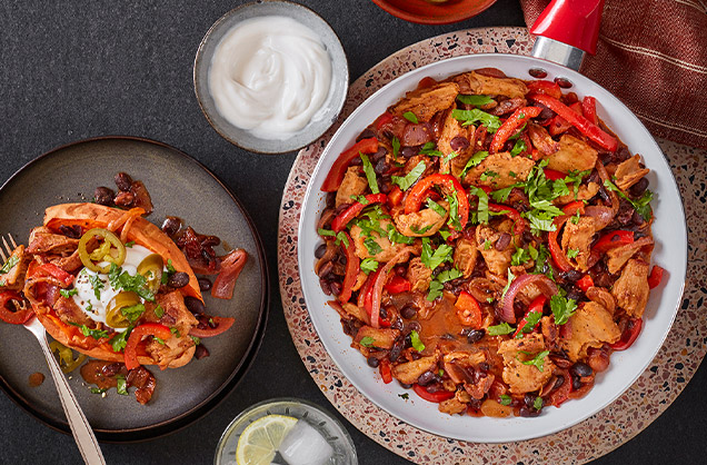 Mexican-inspired ‘chicken’ and black bean stew