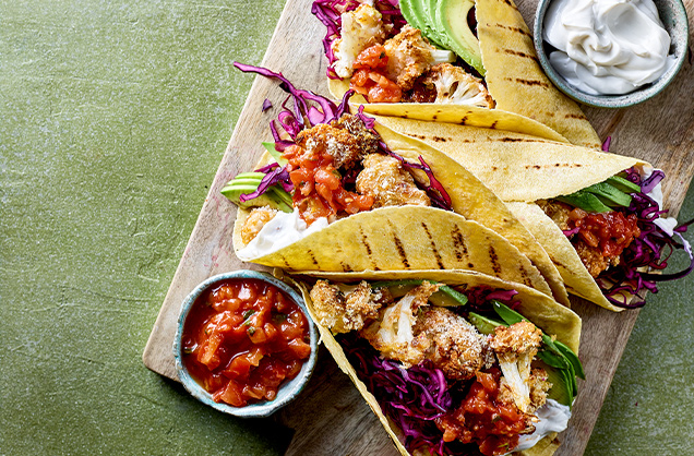 Crispy chipotle cauliflower tacos recipe