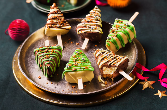 Cheesecake Christmas trees