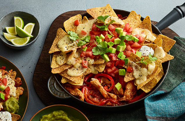 Chicken fajita pie