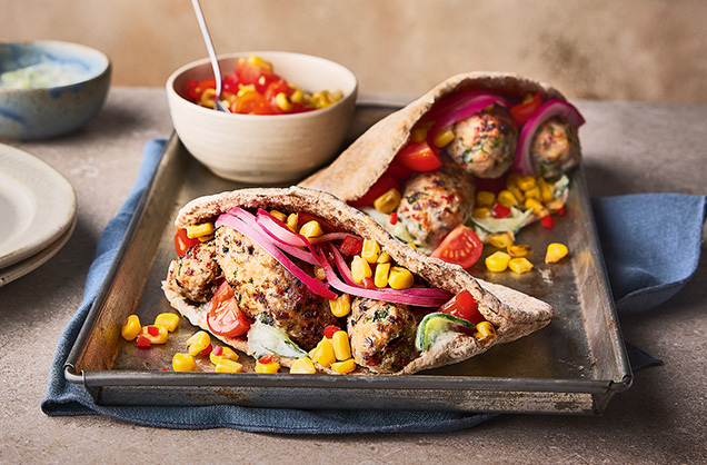 Chicken kofta kebabs