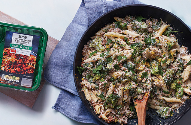 Monday: Creamy beef, broccoli and lemon penne
