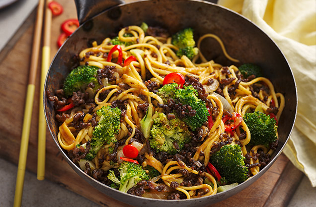 Friday: Crispy beef and broccoli stir-fry