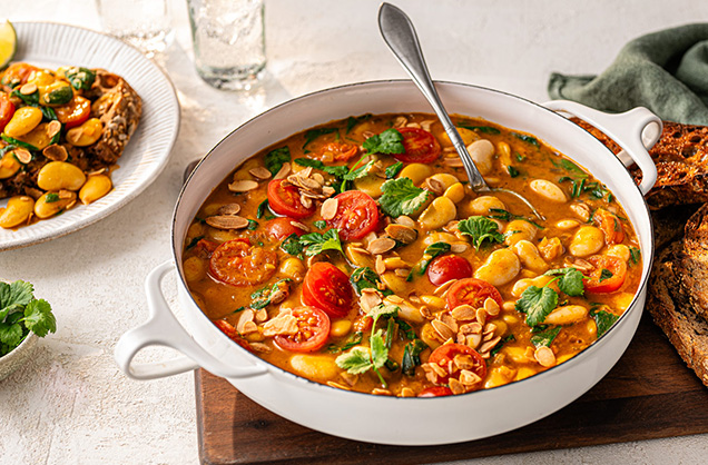 Lucy Parker’s curried butter beans on toast