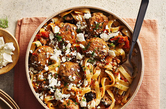 Lamb meatballs with cheese and dill recipe