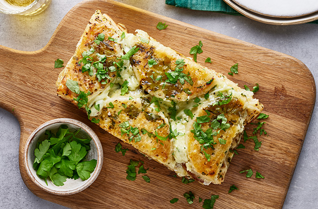 Garlic crumpets recipe