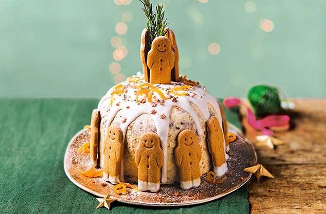 Gingerbread and orange panettone 