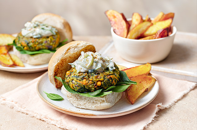 Pakora burgers