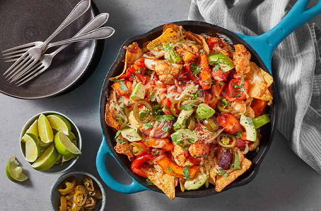 Loaded veggie chilli nachos