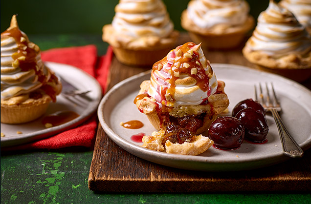 Meringue-topped mince pies