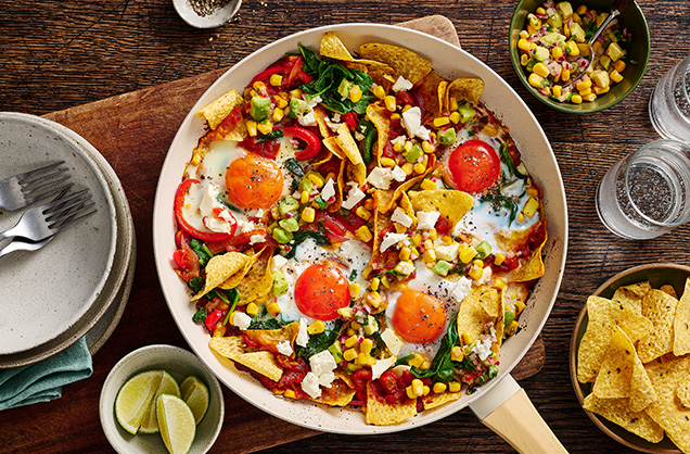 Mexican-style baked eggs