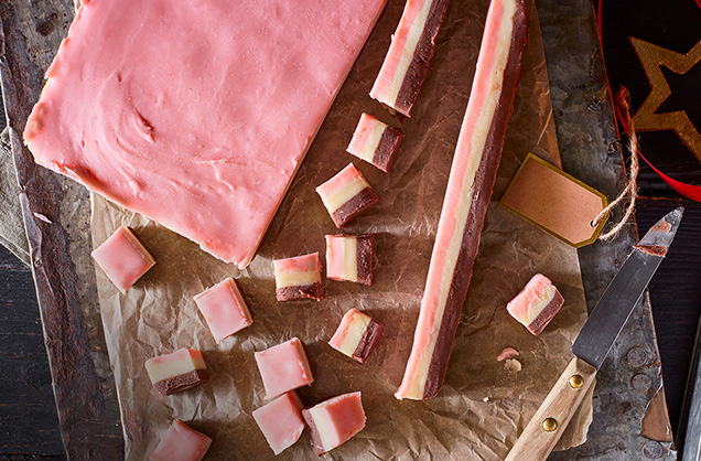 Neapolitan fudge