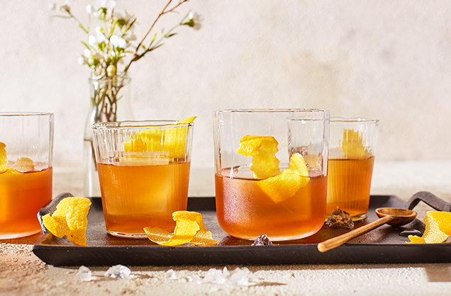 Rum and honey old fashioned