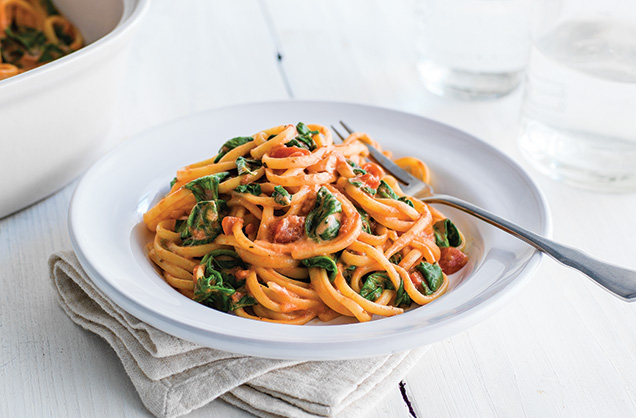 Wednesday: One-pot tomato and mascarpone linguine