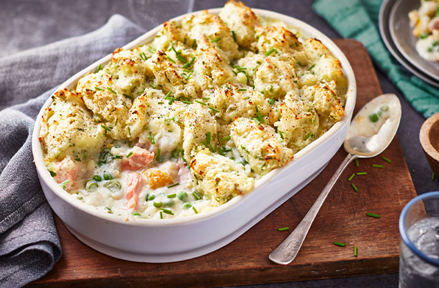 Garlic and herb fish pie