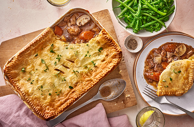 Coq au vin pie  