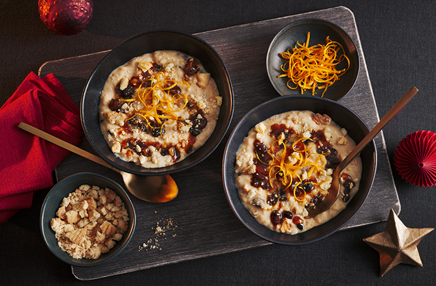Mince pie rice pudding