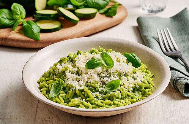 Secret green orzotto