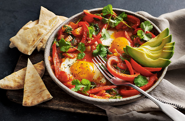 Microwave shakshuka