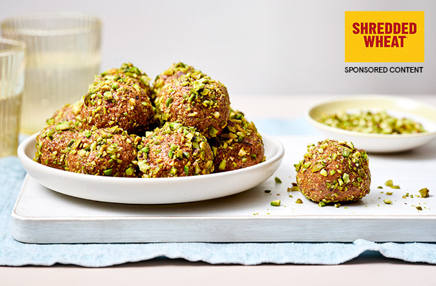 Almond and pistachio energy balls