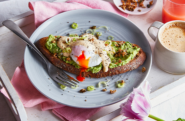 Mother’s Day avocado Benedict with Marmite hollandaise