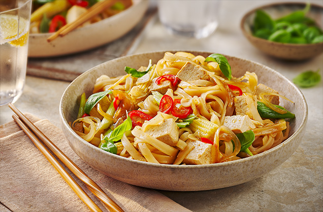 Vegan drunken noodles