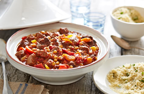 Slow-cooked beef tagine recipe