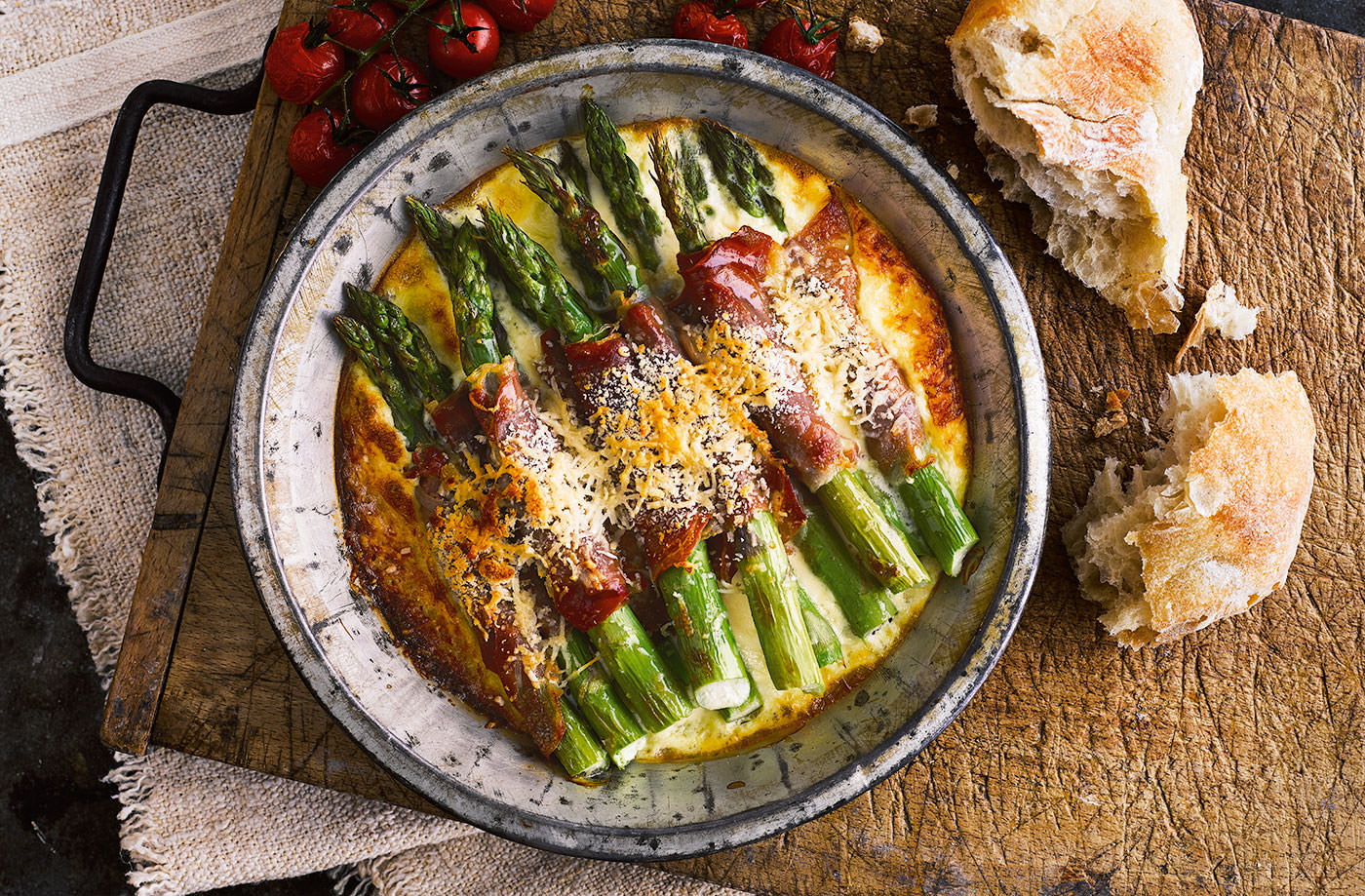 Asparagus and prosciutto bake recipe