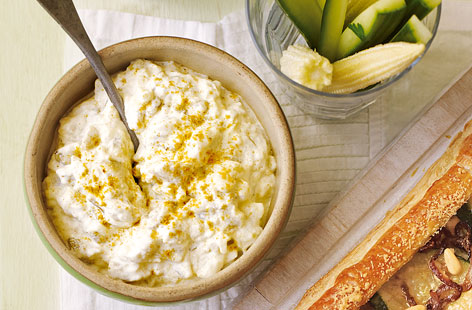 Have one single aubergine knocking about the fridge? Try this whole roasted garlic and aubergine dip, blended with crème fraîche, cumin and lemon. Delicious spread on toast or for dipping crudités into at aperitif.