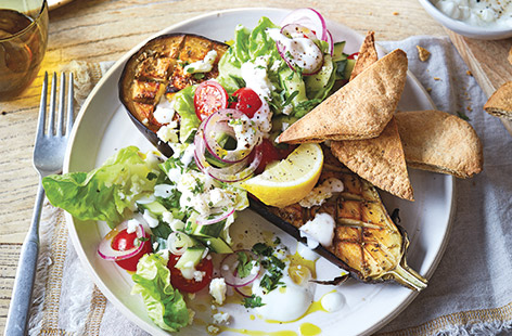 If you're looking for a meat-free dinner recipe this vegetarian aubergine steak recipe is perfect