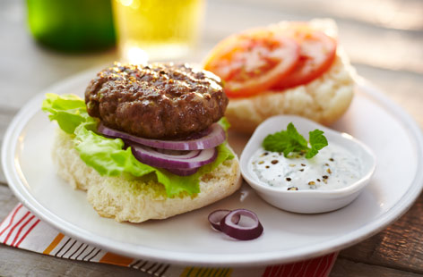 Add some heat and spice to your barbecues this summer with these Indian-inspired lamb burgers.