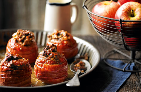 Flavoured with ginger and cinnamon, these baked apples are the perfect pudding for cold autumn evenings