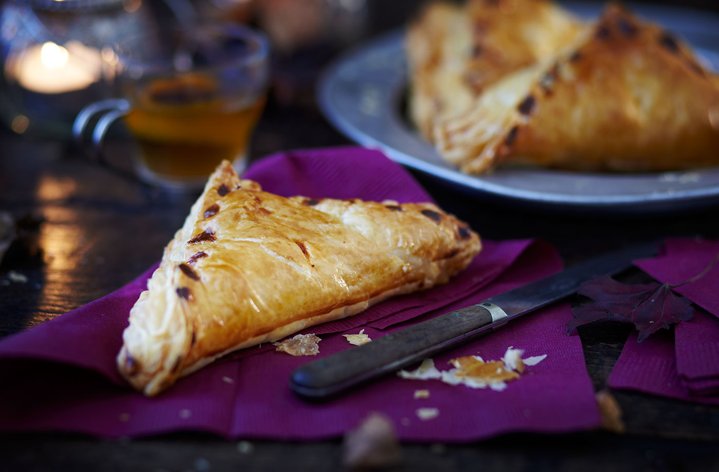 Bonfire bean and banger pasties recipe
