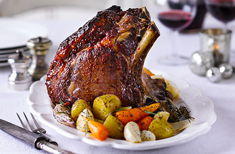 Take a break from your regular Christmas turkey and wow your guests with this hearty rib of beef instead. A meat lover’s dream, this tender, juicy cut is surrounded by sweet, roasted root vegetables and perfect for an alternative Christmas dinner