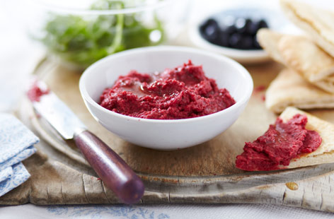 Kosher beetroot houmous recipe