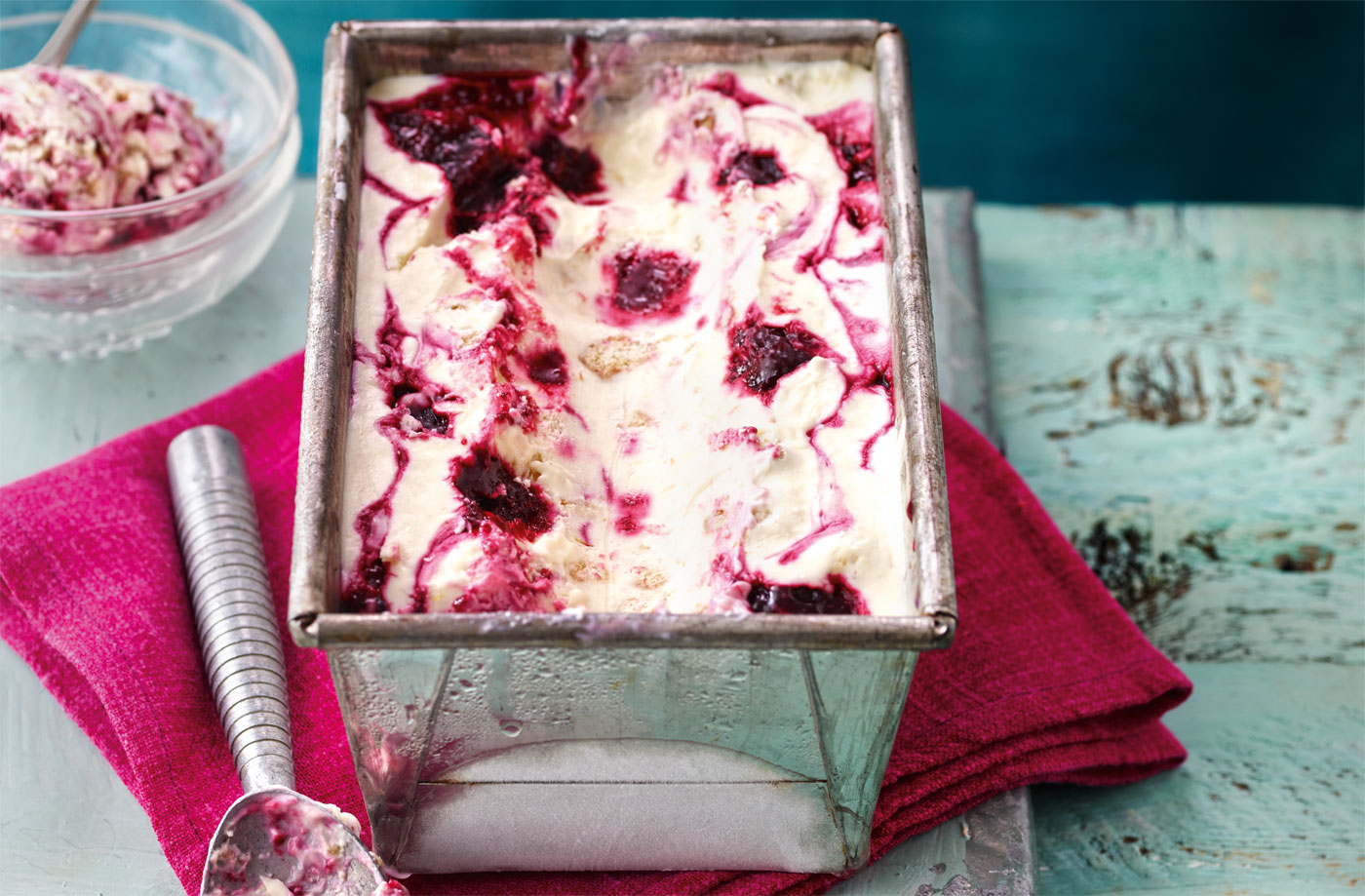 Blackberry and lemon cheesecake ice cream recipe
