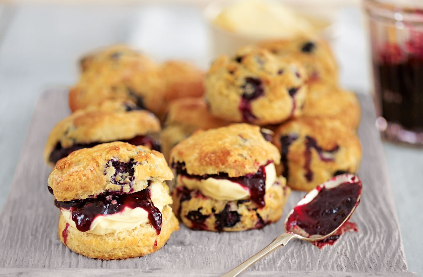 Blueberry and buttermilk scones recipe