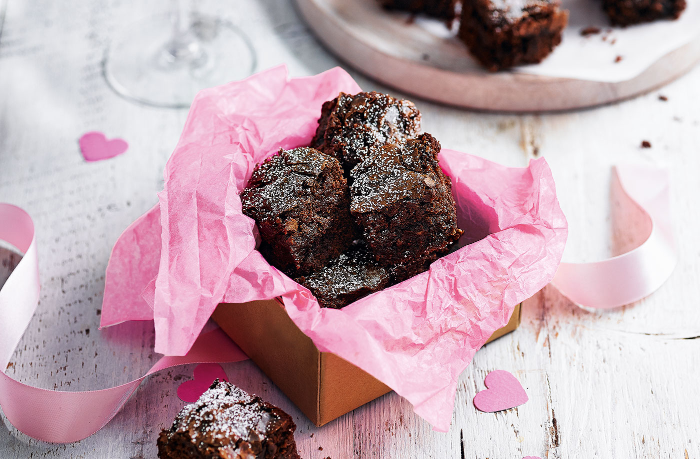 Black forest brownie bites recipe