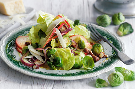 Brussels sprouts needn't be a once a year wonder with this flavoursome salad. 