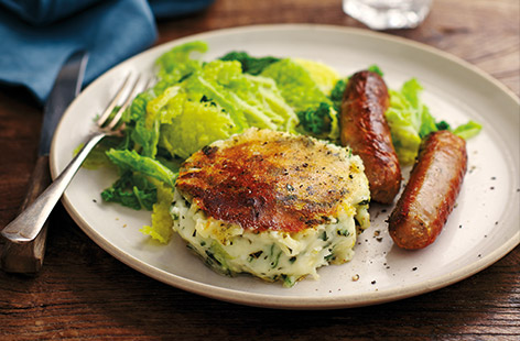 Make bubble and squeak with instant mashed potato for a quick dinner that's sure to be a family favourite