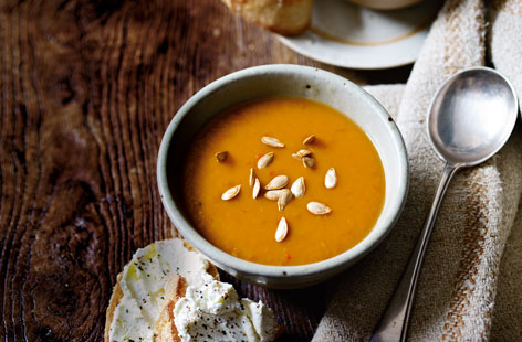A truly comforting treat, this autumnal soup is made with creamy butternut squash – perfect for cosy nights in