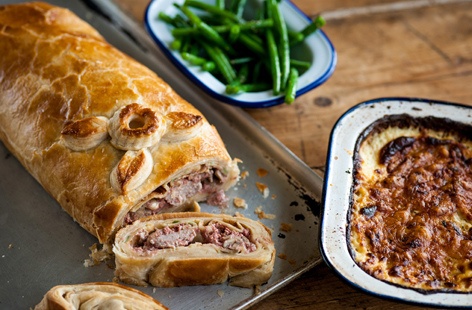 This is a really impressive dish for an ambitious team in the kitchen, but worth the results with a fresh twist on the classic beef wellington