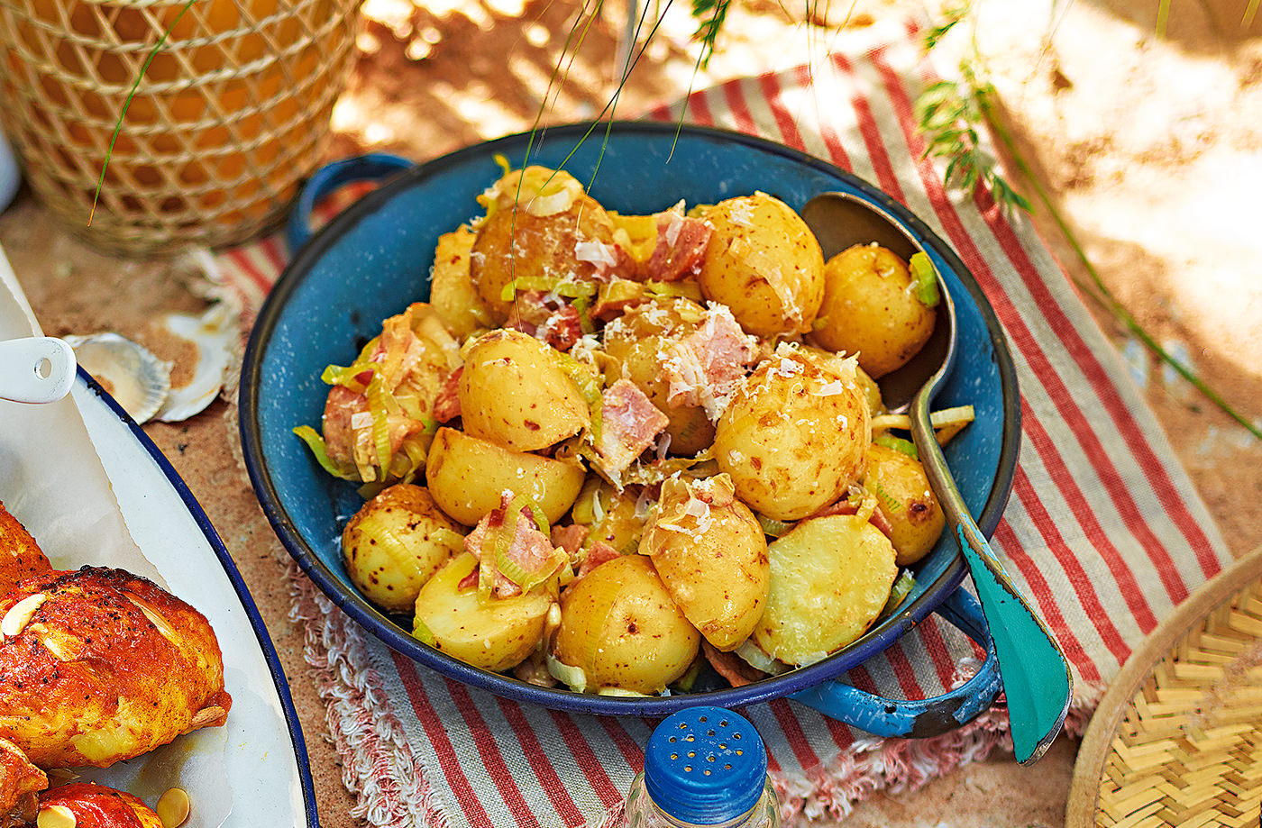 Caesar-style potato salad recipe