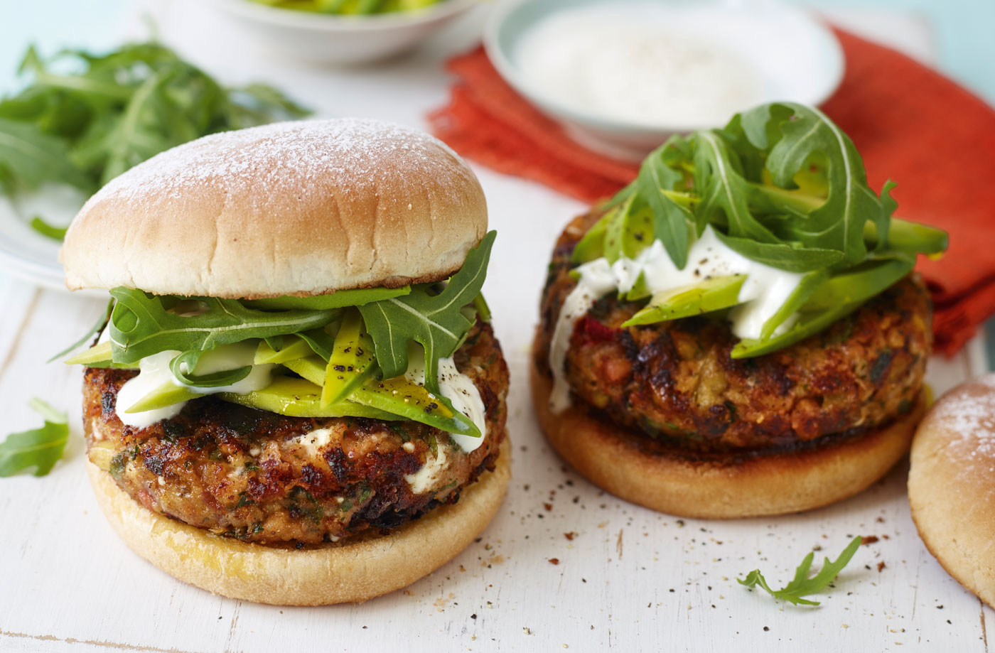 Cajun bean and feta burgers recipe