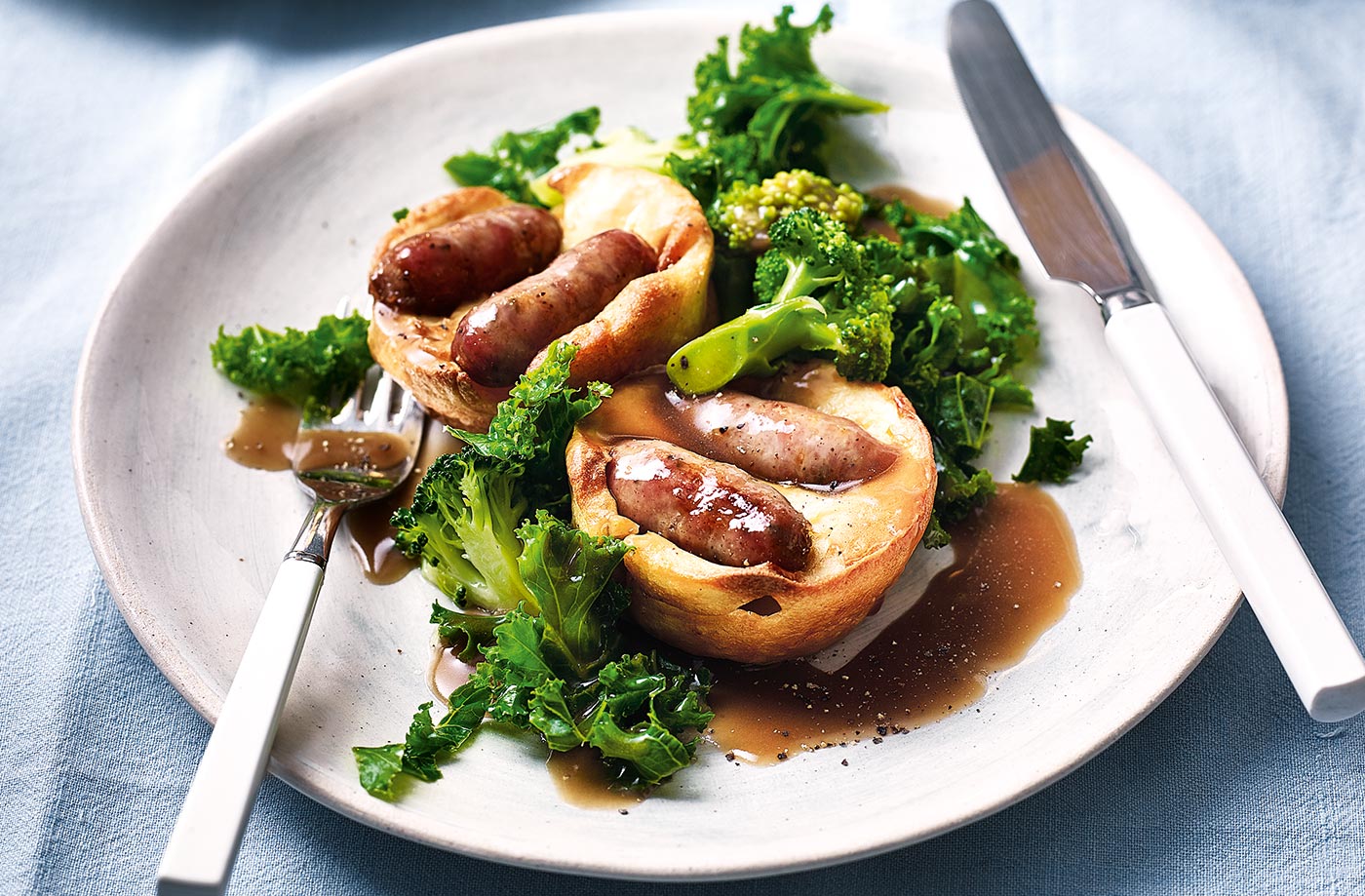 Cheat's toad-in-the-hole recipe