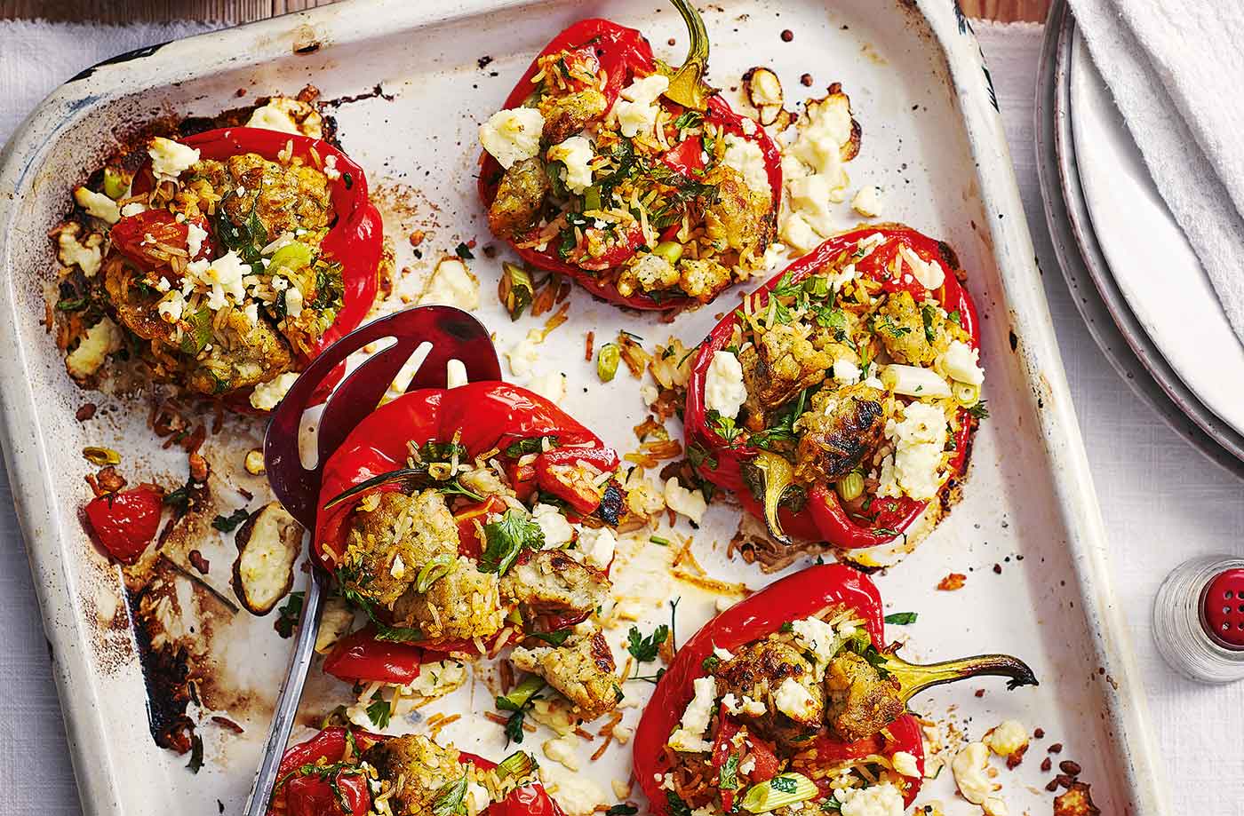 Cheesy stuffed peppers recipe