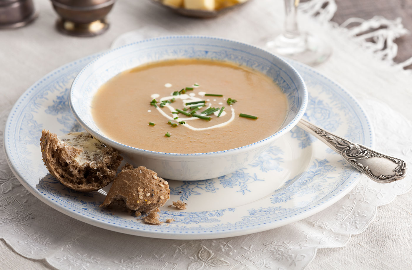 Chestnut and apple soup recipe